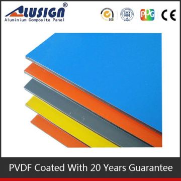 Alusign 3mm pvdf aluminium composite interior wall panels