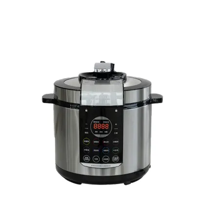 8L Non-Stick Electric Pressure Cooker with One-Touch Functionality