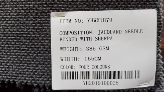 Jacquard Needle Bonded Sherpa Fabrics