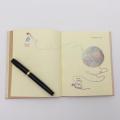 Paper notebook with cute graph