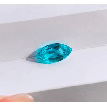 Mataas na kalidad na lab lumago paraiba sapphire marquise
