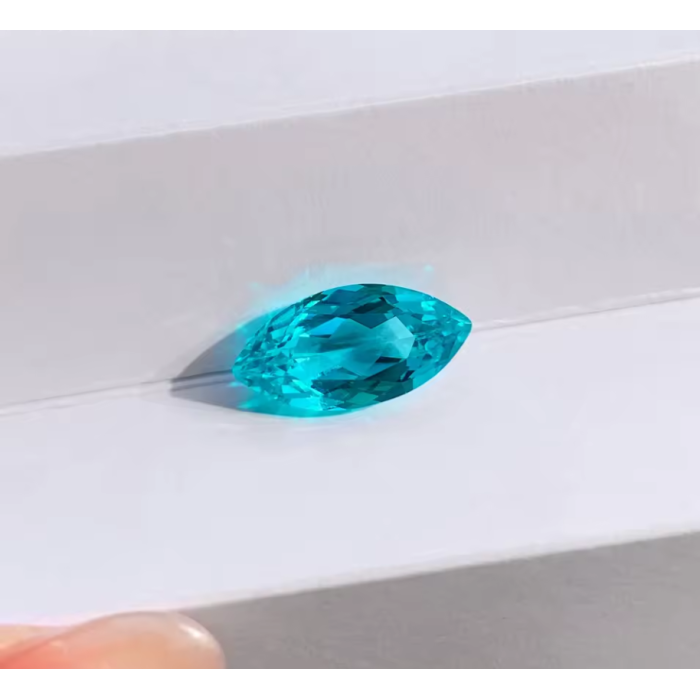 Mataas na kalidad na lab lumago paraiba sapphire marquise