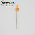 Super hell diffuse 2mm orange LED Nippelform