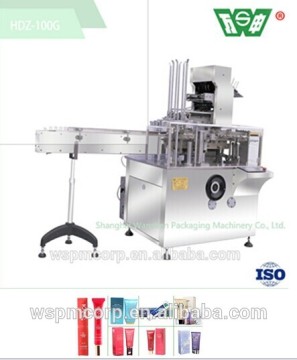 HDZ 100G automactic carton box packaging machine for soft tubes