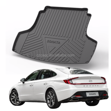 3D Waterproof Non-Slip TPE Car Trunk Mat for Hyundai Sonata 2011-2023