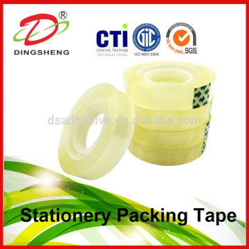 18 mm Width Stationery TAPE/bopp stationery tape/stationery tape dispenser/printing stationery tape/office stationery tape