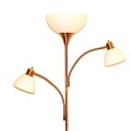 Three-head floor lamp in the office