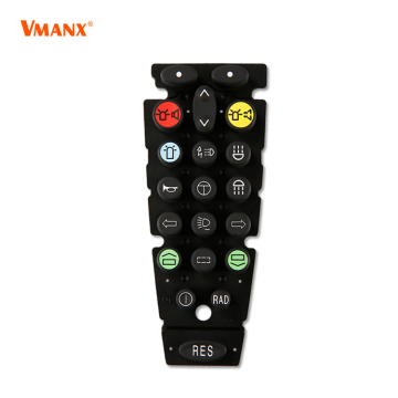 Custom silicone rubber push button for machine