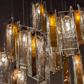 Lampadari a LED a cristallo colorato moderno Jansoul per ristoranti