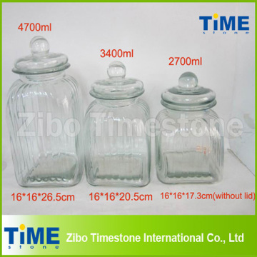 Empty Wide Mouth Gaint Glass Jar