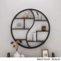 Home Industrial Hanging Circular Wall Shelf