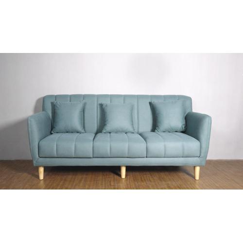 Sofá individual azul de terciopelo de tela de muebles modernos