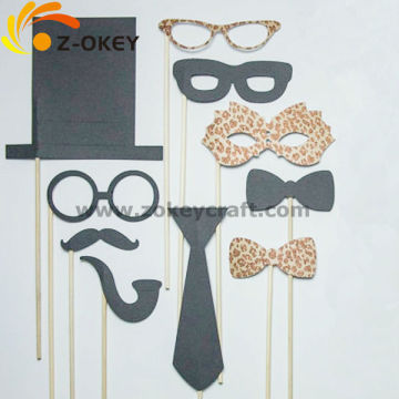 latest style Leopard Wedding Favor Party Photo Booth Prop Mask glasses Set