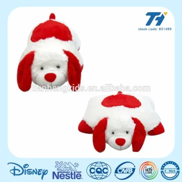 Dog Pillow with red heart emoji for valentine gift