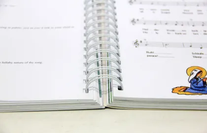 Wire-o / Spiral Binding Custom Notebook Printing Art Paper