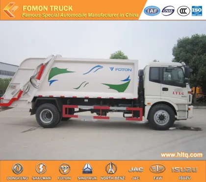 FOTON 4X2 hydraulic compactor truck Euro 3