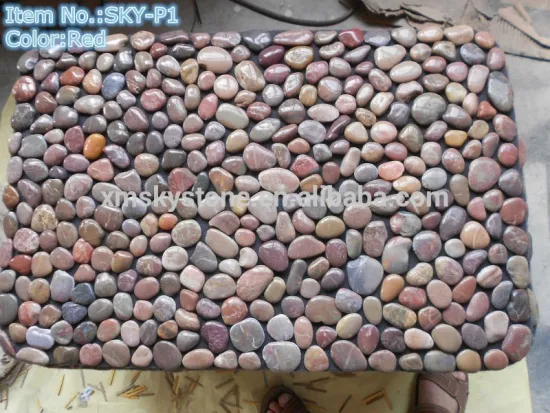 Nanjing Multiple Color Good Quality Polished Natural Pebble Stone Mat