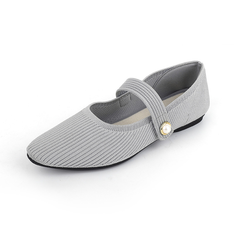 Stylish Knitted Mary Jane Flats