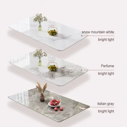 Luxury Modern Minimalist Retractable Dining Table