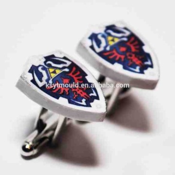 Enamel cufflink for mens shirts, Custom Made Design Logo Cufflink