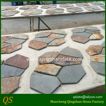 cheap patio driveway stone rusty slate paver