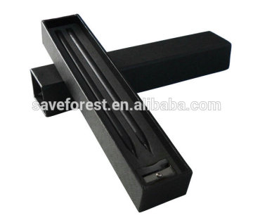 stationery set for kids black paper pencil like black wood