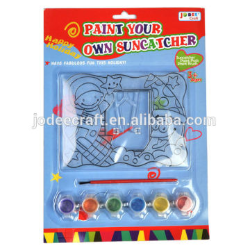 Promotional plastic sun catcher paint kit