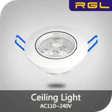 9W LED down light aluminium cover