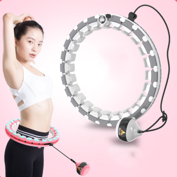 Portable Detachable Magnetic Waist Hula Hoop for Fitness, 5 lbs with Balls