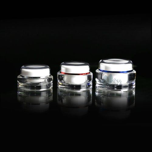 luxury clear acrylic jars for cream 15ml 30ml 50ml