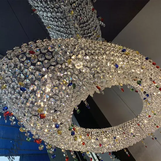 INSHINE Colorful Suspended Crystal Pendant Light