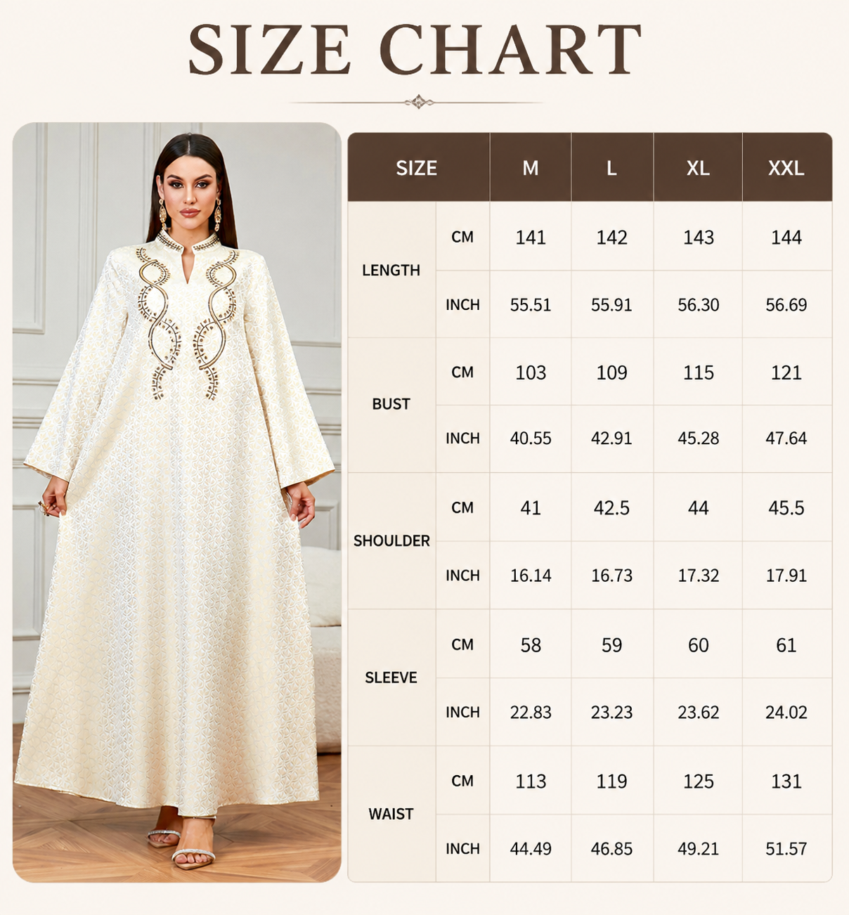 Beaded Embroidered Abaya Dress