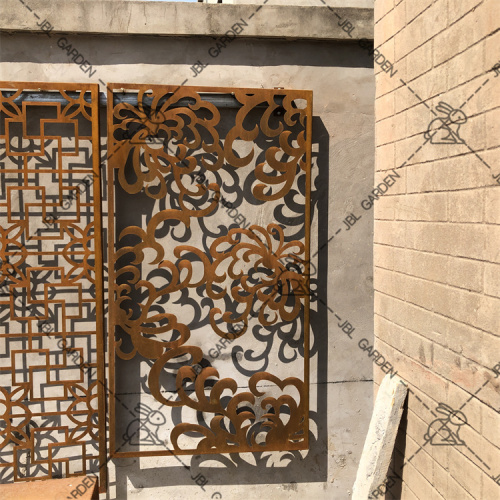 Laser Cut Metal Black Screens Garden decoration Fence