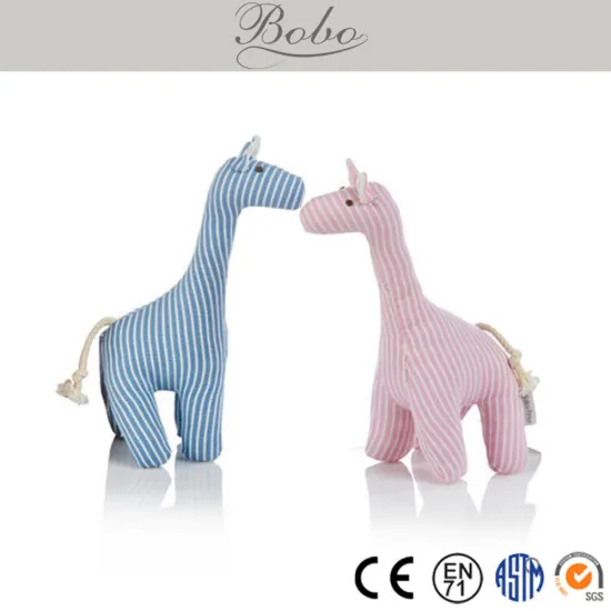 Classic stripe design Cuddly Kids stuffed Girafe Toy