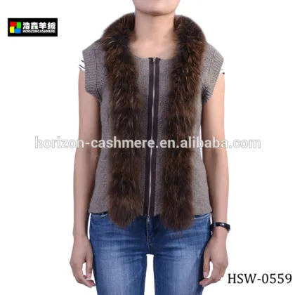 Fashion Ladies Alpaca Fur Vest, Stylish Ladies Alpace Fur Waistcoat