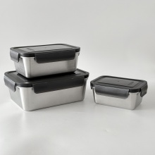 Plastic Lid 400ML 800ML 1400ML Airtight Bento Food Container