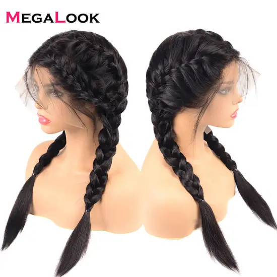 100 Percent Full Lace Human Hair Wig, Cheap Overnight Megalook Full Lace Wigs In Brazilian