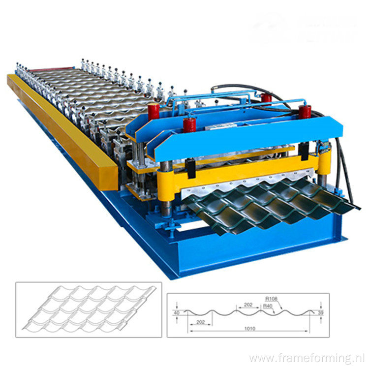 step tile roll forming machine