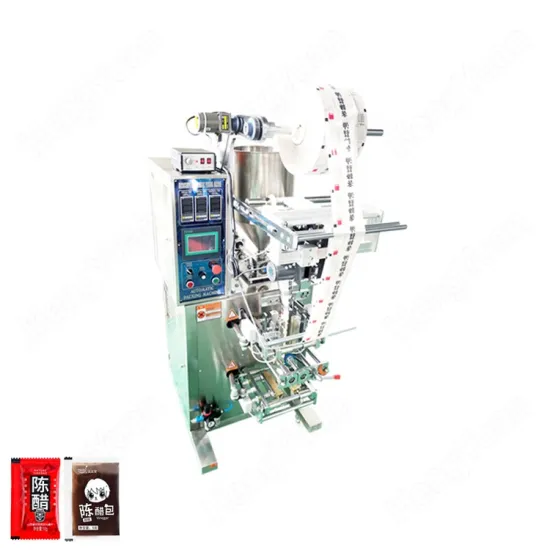 VFFS Pneumatic Piston Cylinder Table Vinegar Sachet Bag Packer