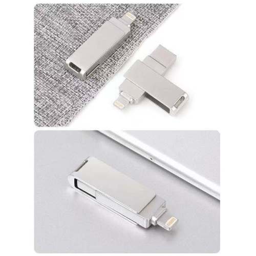 Portable 2 in 1 USB Pendrive 2 in 1 IOS Android PC Memory Sticks Supplier