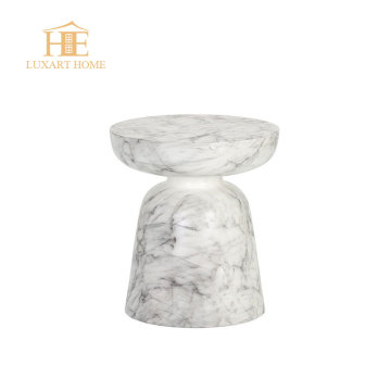 Marble Look Black Side Table for Indoor and Outdoor Use