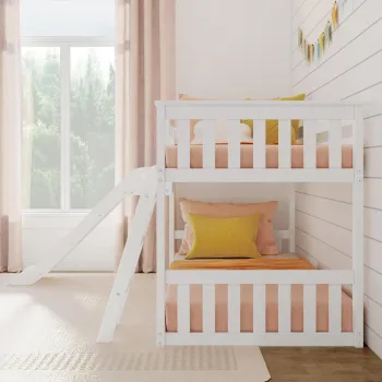 Modern Wooden Combined Bunk Bed with Slide: A Luxurious Furniture Solution for Girls' and Kids' Rooms