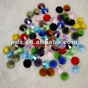 colorful glass octagon bead