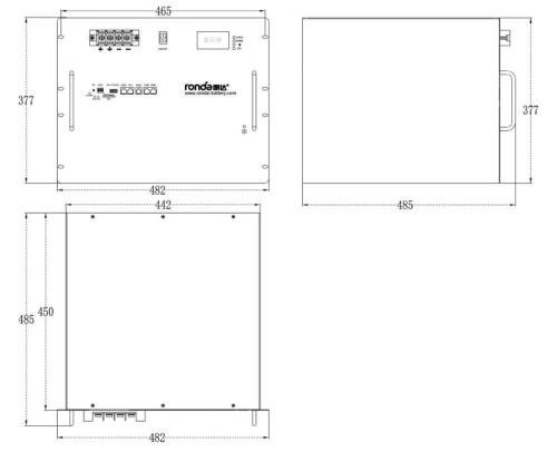 51.2V 200AH LIFEPO4 Storage Home Rack Home Storage