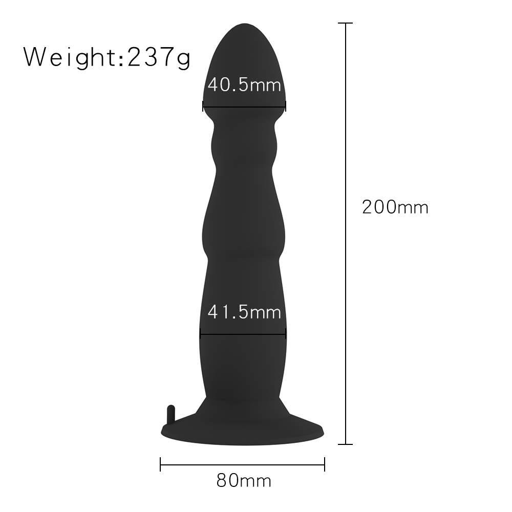 Prostate Vibrating Anal Plug With Remote & Suction Cup Base