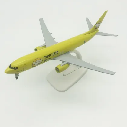 20CM 1/200 Scale Mexico Mercado Libre Airways B737 Metal Replica Alloy Aviation Simulation Aircraft Model: Detailed Collectible Airplane