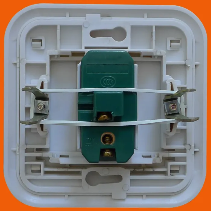 Interruptor de una unidad y enchufe de 2 clavijas (F5019)