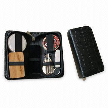 Shoe Polish Kit, Suitable for Promotional Gift, Includes Shoeshine Sponge Case