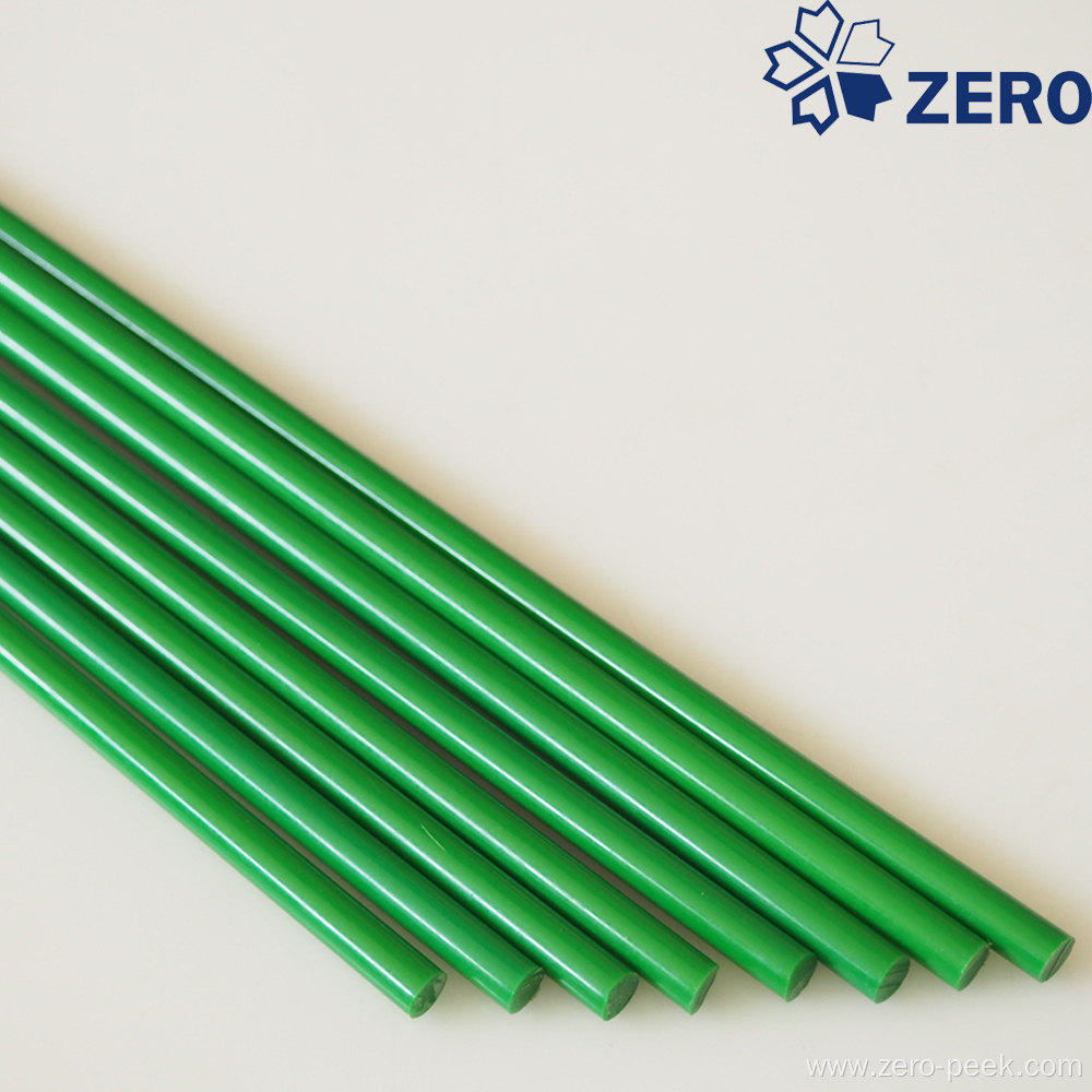 Green color delrin rod