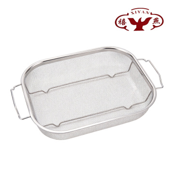 Giỏ đục lỗ vuông gia cố hai tay cầm